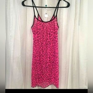 Vintage Victoria's Secret Pink Leopard Lingerie Nightie Sleepwear
